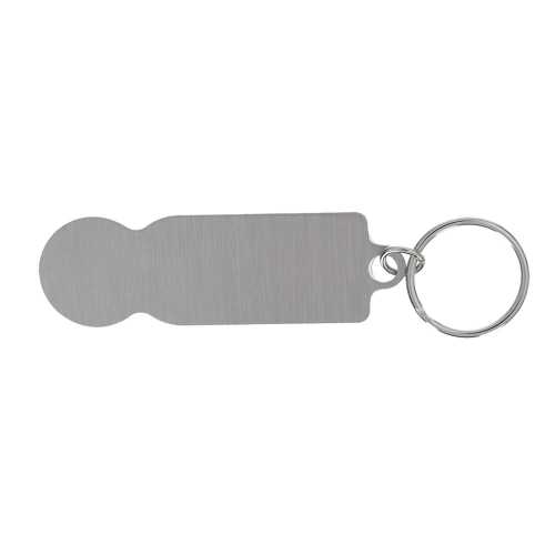 Porte-clés jéton aluminium personnalisé